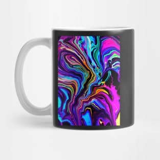 Neon Rift - Abstract Psychedelic Glitch Mug